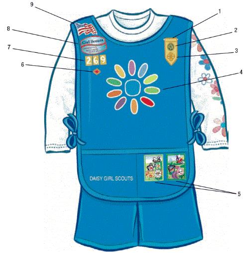 Girl Scout Fun Patch Placement