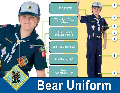 tiger scout class b uniform